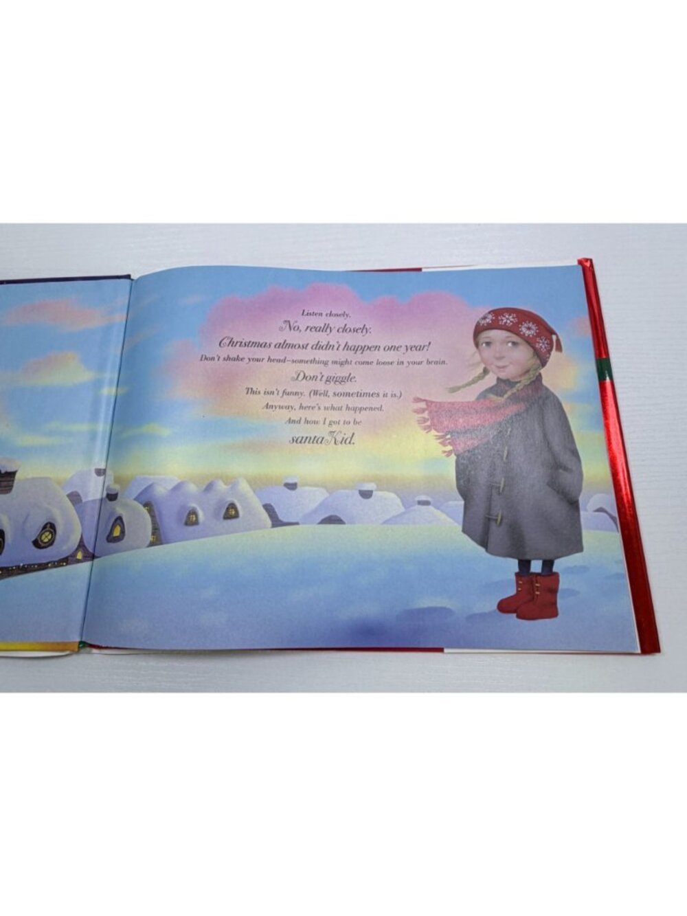 Santa Kid Childrens Christmas Book James Patterson 2004 Hardcover with Poster - Picture 5 of 13